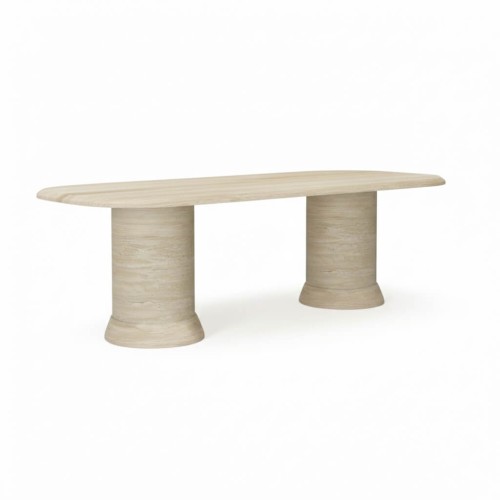 طاولة طعام من حجر الترافرتينEmma