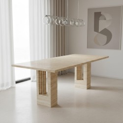 Dulce Traverten Yemek Masası