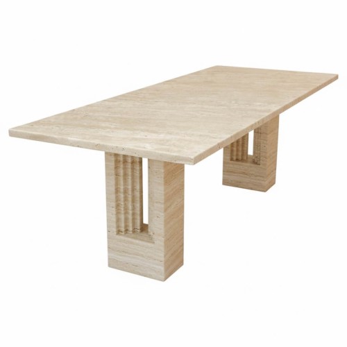 طاولة طعام من حجر الترافرتينHenry