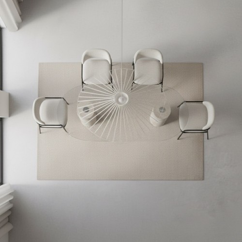 طاولة طعام من حجر الترافرتينThomas