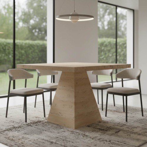 طاولة طعام من حجر الترافرتينNicho 