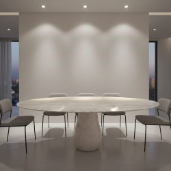 طاولة طعام من حجر الترافرتينAden 