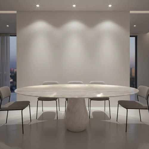 طاولة طعام من حجر الترافرتينAden 