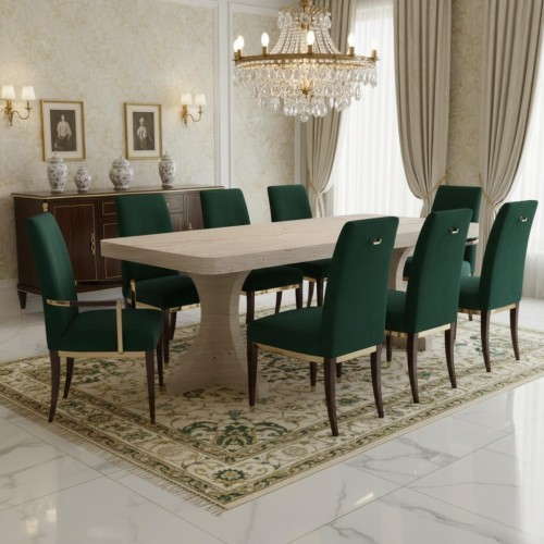 طاولة طعام من حجر الترافرتينOrion