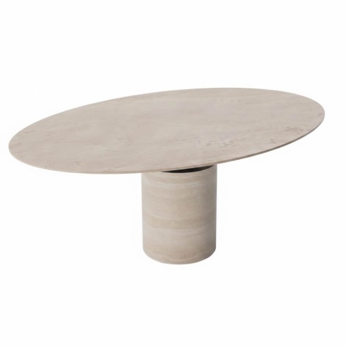طاولة طعام ماركو إليبس من حجر الترافرتين