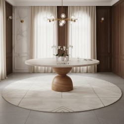 Bellis Traverten Yemek Masası