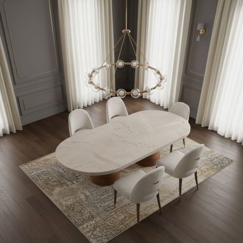 Gena Traverten Yemek Masası