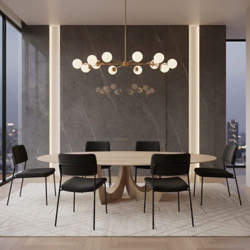 Fazıl Traverten Yemek Masası