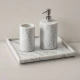 Banyo Aksesuarları Nova Mermer Banyo 3lü Set banyo aksesuar