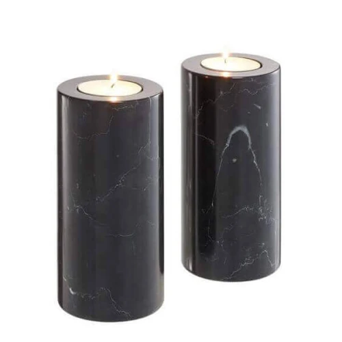 Dekorative Accessoires Kerzenhalter mit Marmormuster Dekorative Accessoires